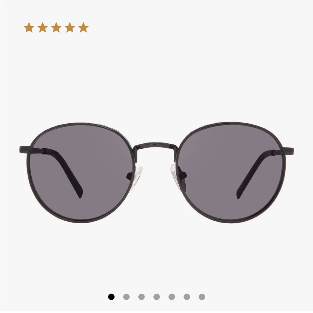 NWT DIFF Eyewear Brooks Sunglasses - Black Grey